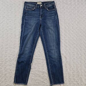 L'agence El Matador Slim High Rise Jean Rustic Blue Womens Size 25
